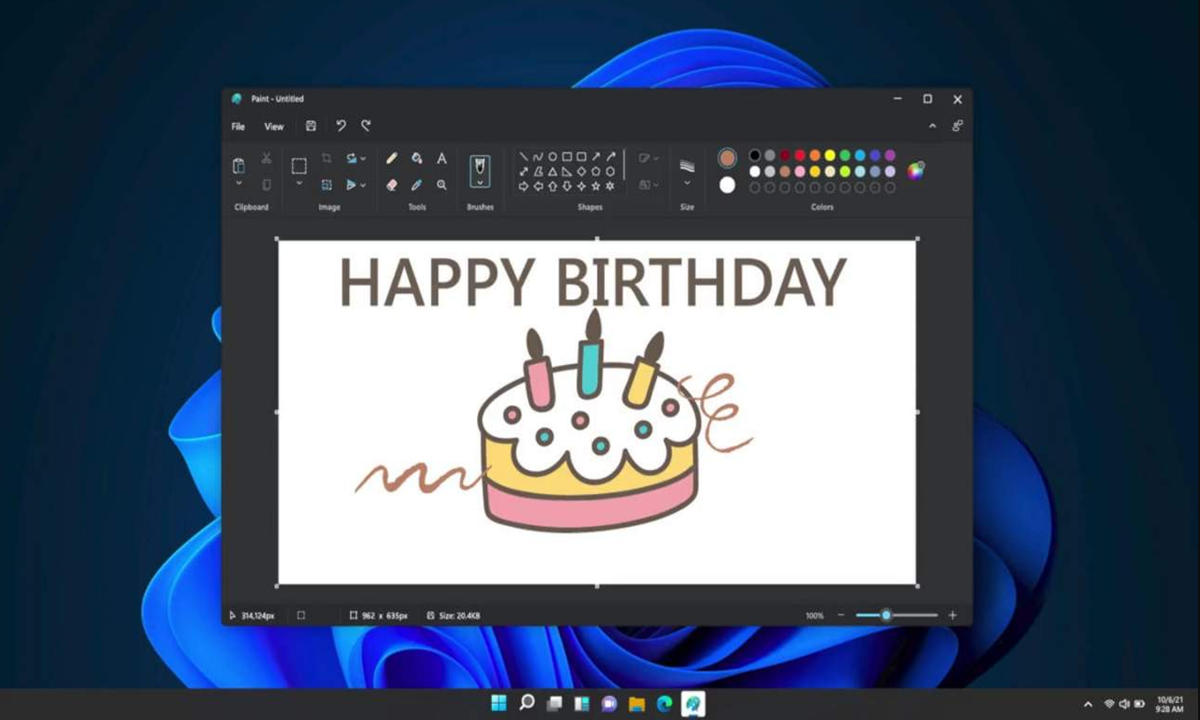 Así es el tema oscuro que Microsoft Paint estrenará en Windows 11