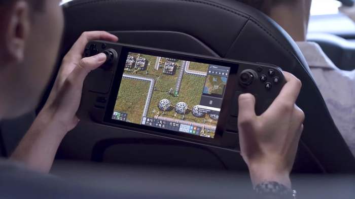 Factorio ejecutándose en la handheld de Valve para comparar Nintendo Switch OLED vs. Steam Deck