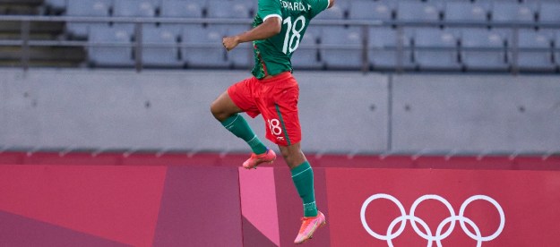 El futbolista mexicano Eduardo Aguirre en Tokyo 2020