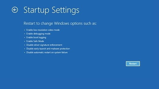La pantalla de configuración de inicio de Windows 11.