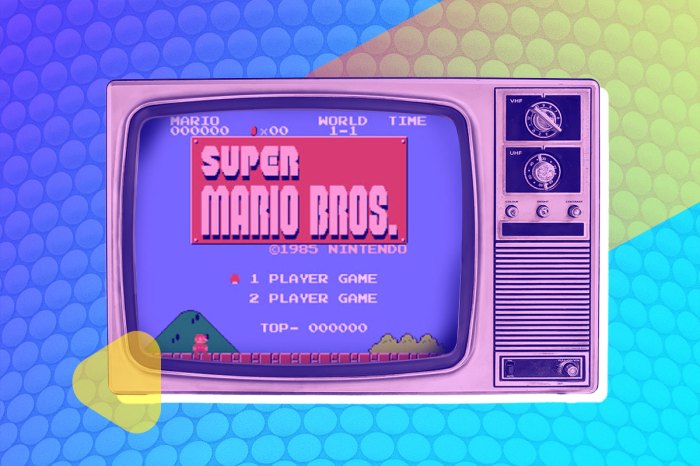 Una imagen del videojuego Super Mario Bros.