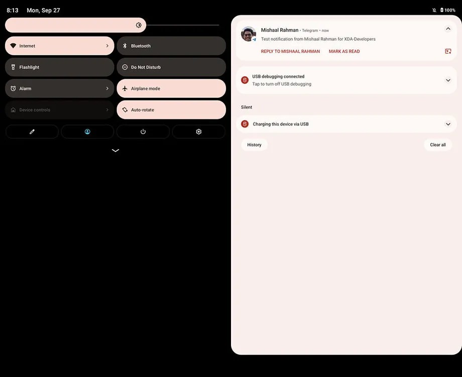 La imagen muestra un pantallazo del sistema Android 12.1