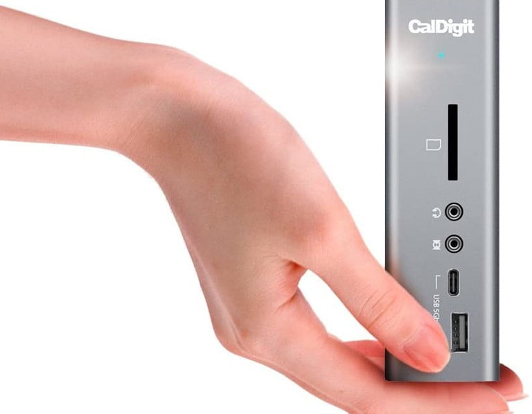 La estación de acoplamiento CalDigit TS3 Plus.