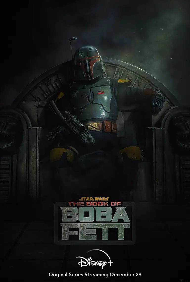 La imagen muestra el póster de The Book of Boba Fett.