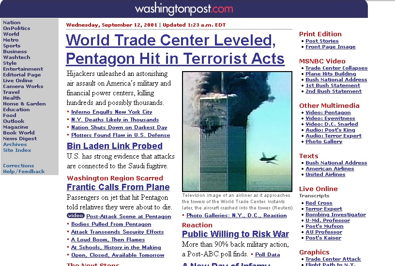 Washington Post - Atentados 11-S