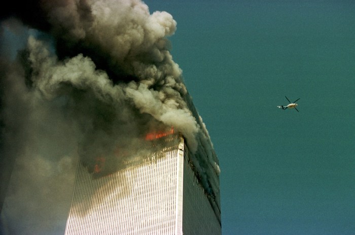 Imagen de los atentados del 11-S a las Torres Gemelas