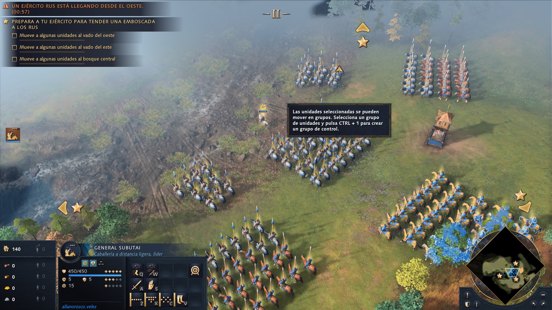 Una imagen con gameplay de Age of Empires IV