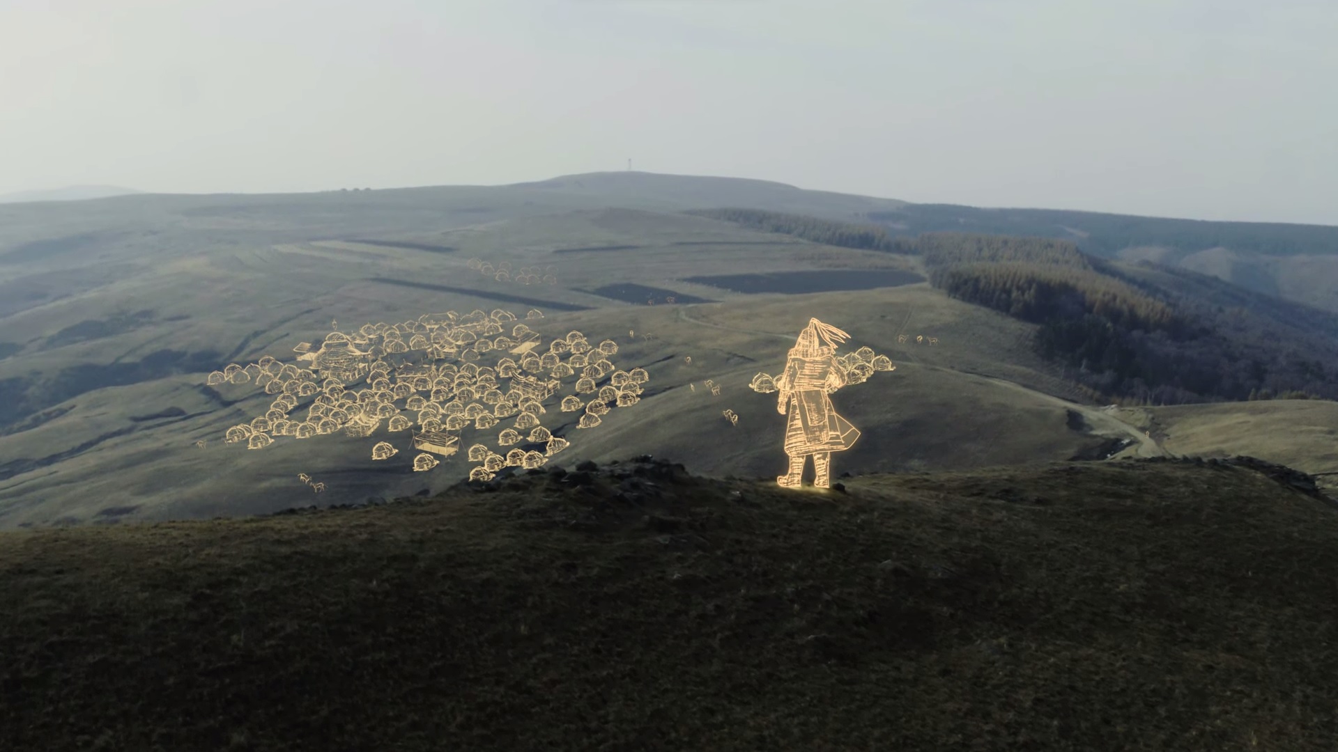 Una escena cinematográfica de Age of Empires IV