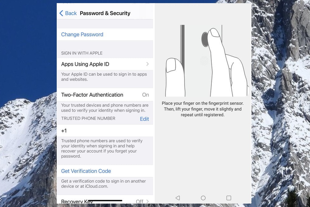 Pantalla de bloqueo de un iPhone