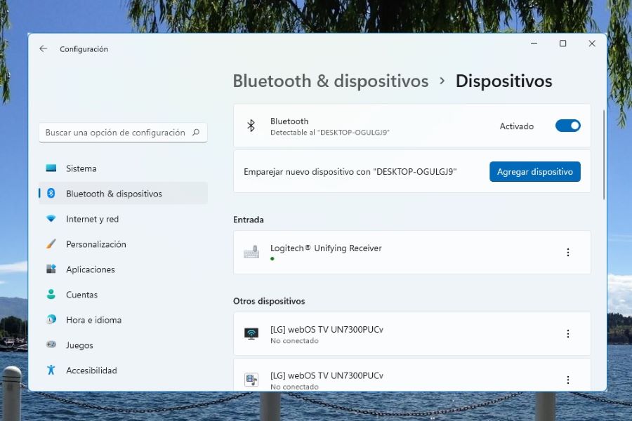 Switch para activar la opción de Bluetooth en Windows 10 para aprender a conectar auriculares al PC por Bluetooth.