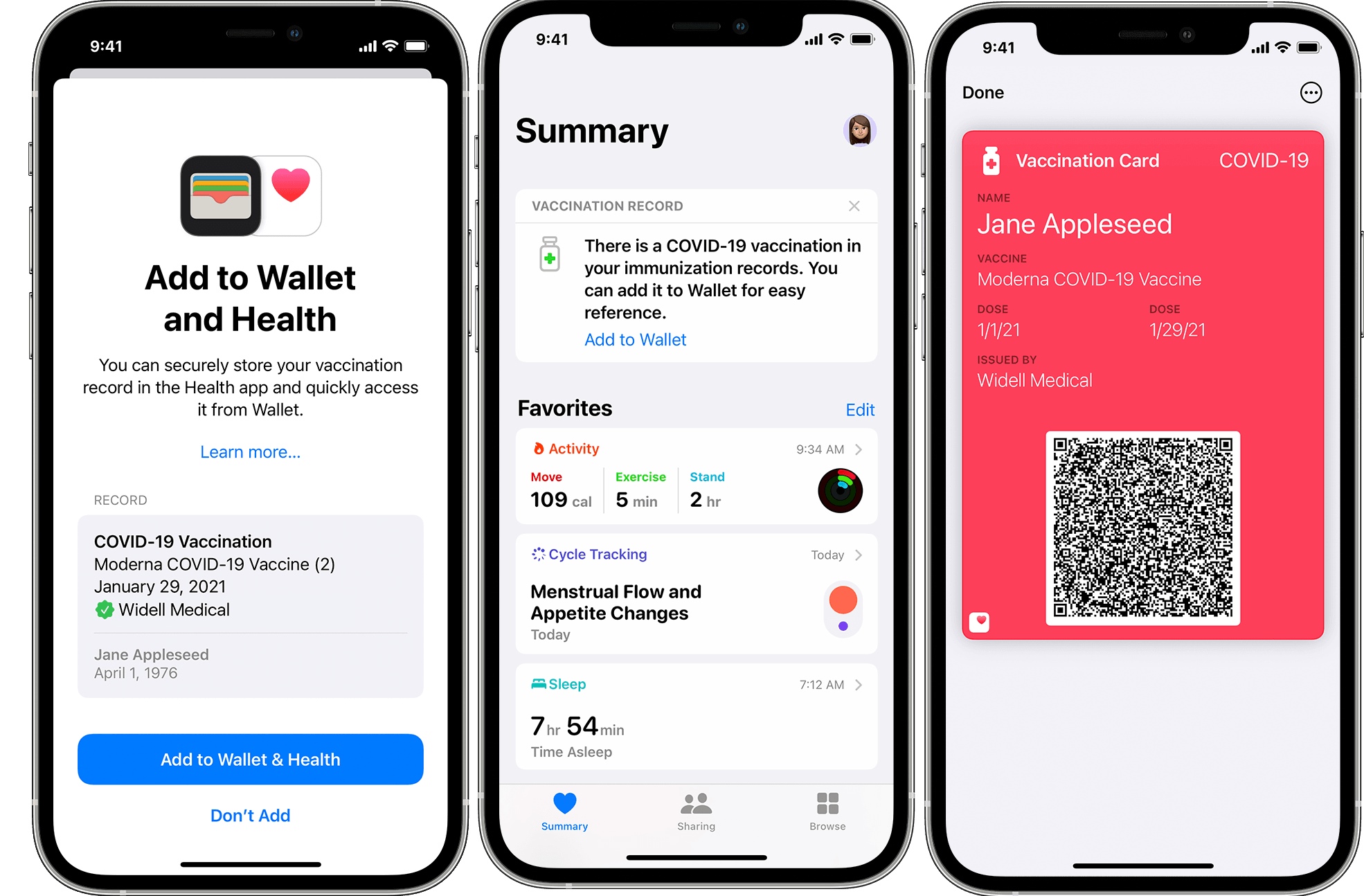 Certificados COVID-19 en iPhone