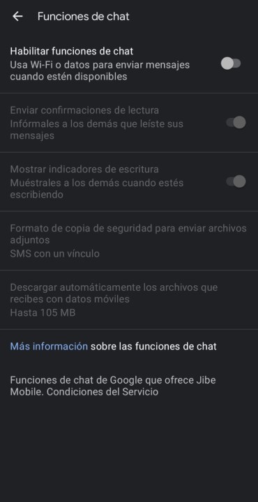 how to activate rcs android sms messages with steroids configure 03