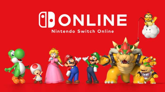 Imagen con personajes de juegos para publicidad de Nintendo Switch Online