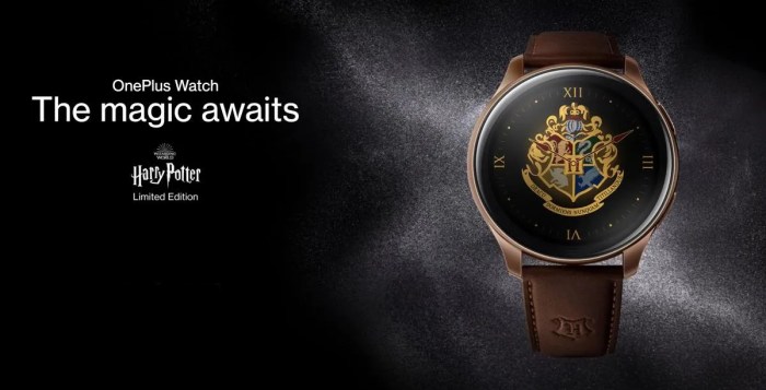 La imagen muestra un smartwatch inspirado en Harry Potter.
