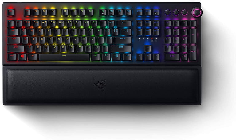 Vista superior del Razer Blackwidow V3 Pro Wireless.