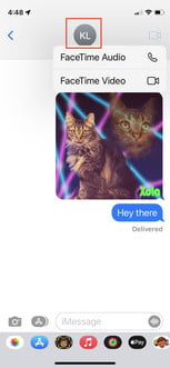 Cómo hacer una videollamada en Face Time 3