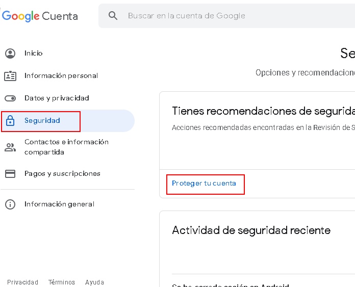 Cómo Proteger Tu Cuenta De Google Con La Verificación En Dos Pasos ...