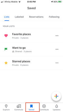como usar google maps 39 saved6 3 205x644