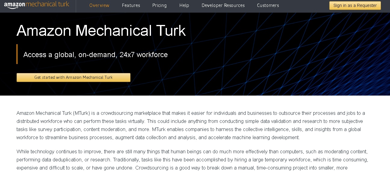 Amazon Mechanical Turk