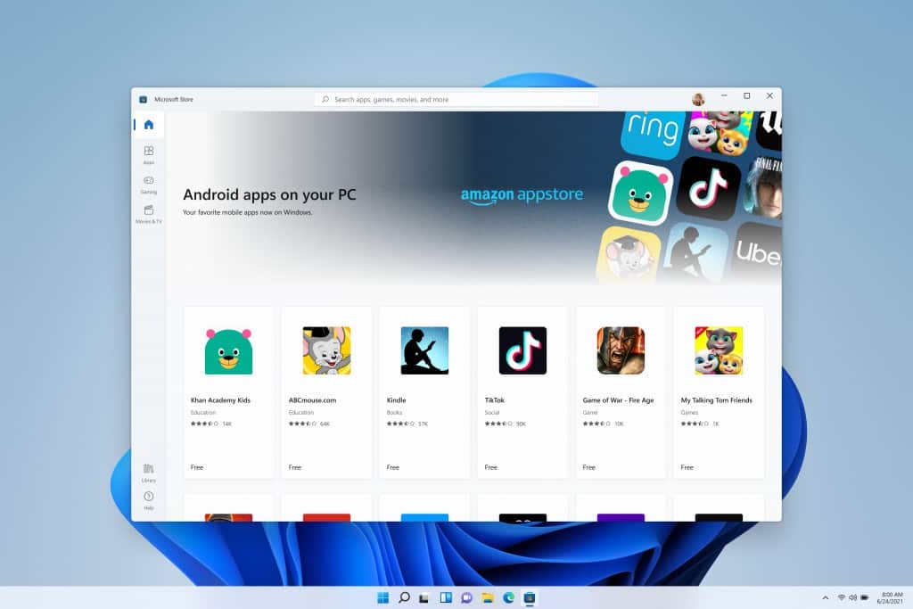 Como instalar apps de Android en Windows 11