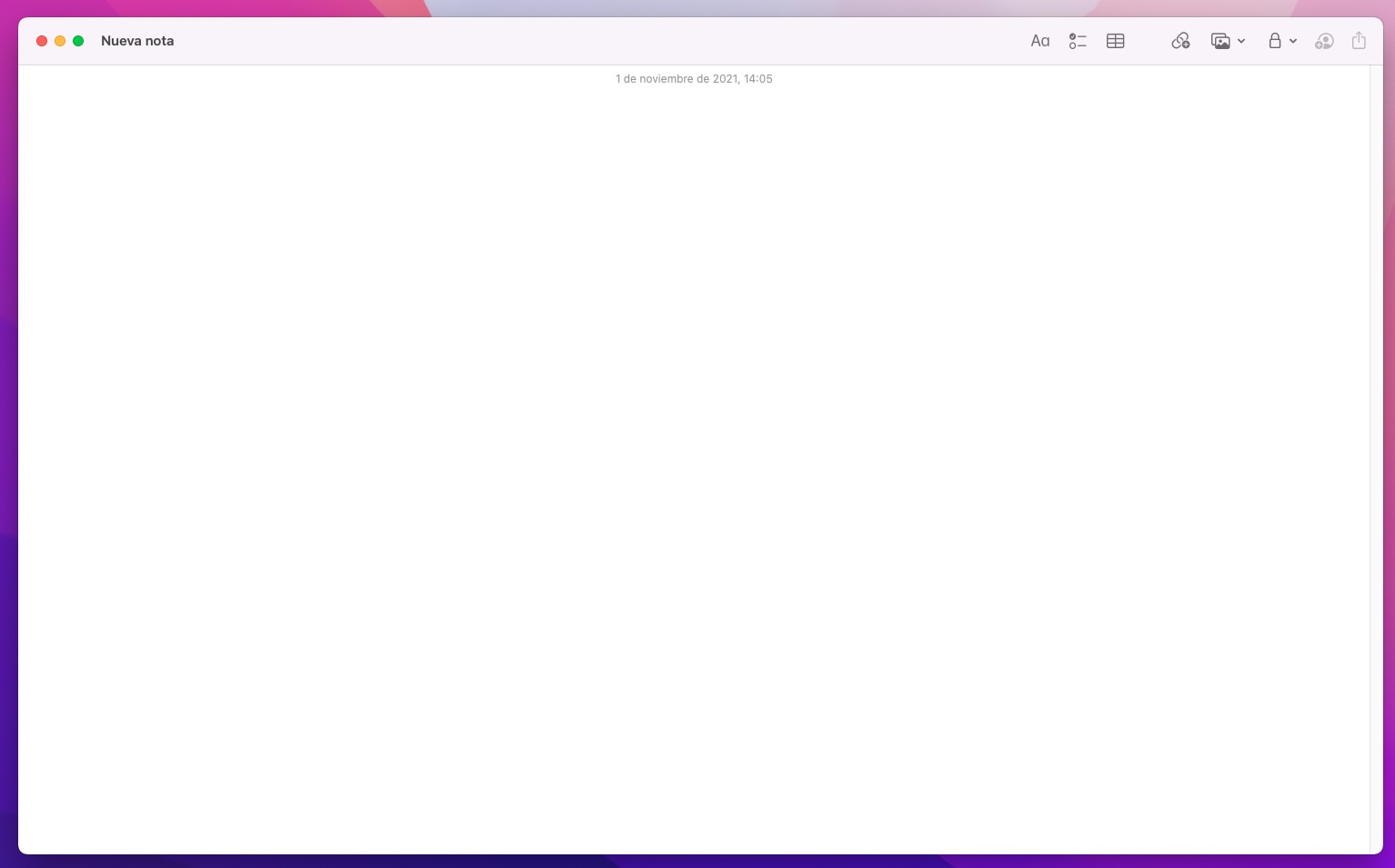 Notas rápidas en macOS Monterey