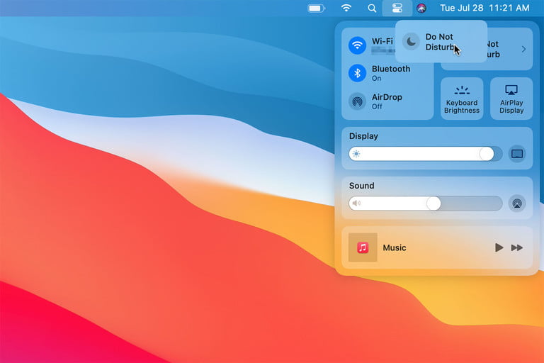 Cómo Cómo usar Control Center en macOS Big Sur, arrastra y suelta los widgets del Centro de control.