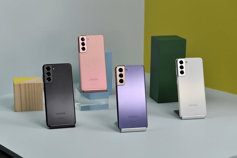 Samsung Galaxy S21 en evento de presentación en enero de 2021.