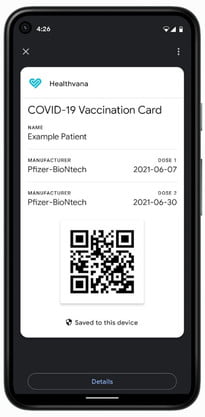 gadgets y apps para viajes decembrinos google pay vaccine record screenshot 205x847