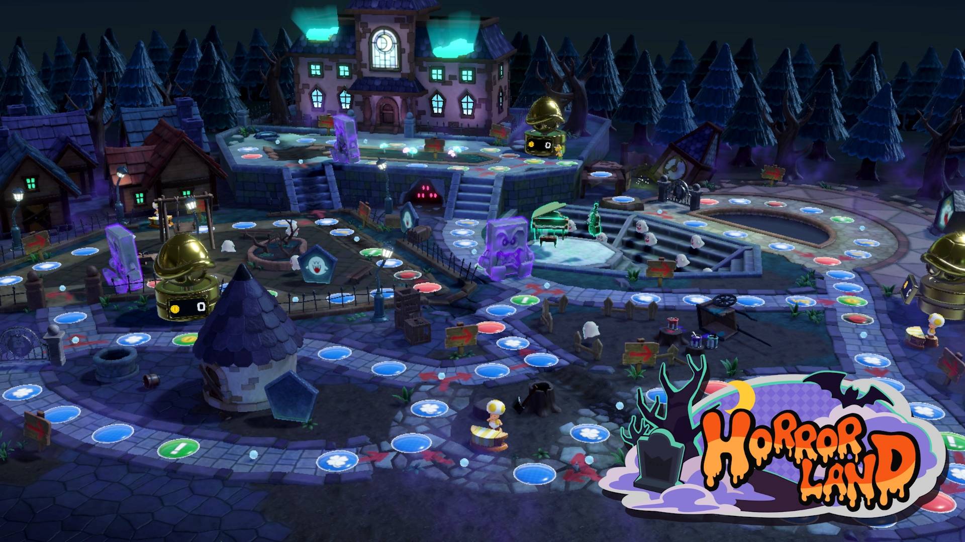 Un mapa de Mario Party Superstars