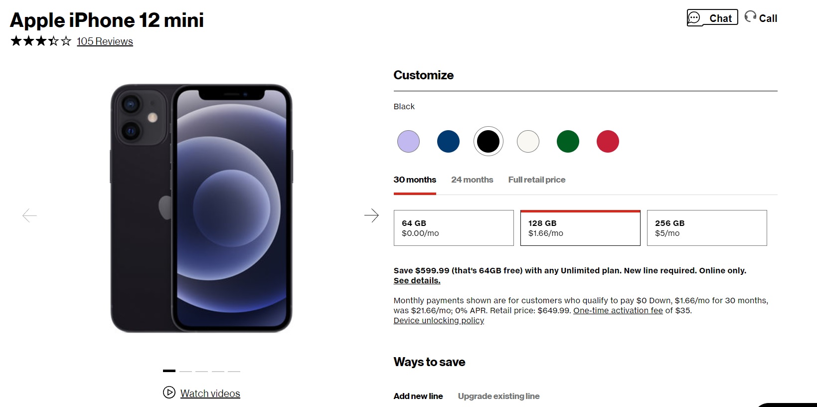 iPhone 12 mini gratis con las ofertas de Verizon del Black Friday 2021