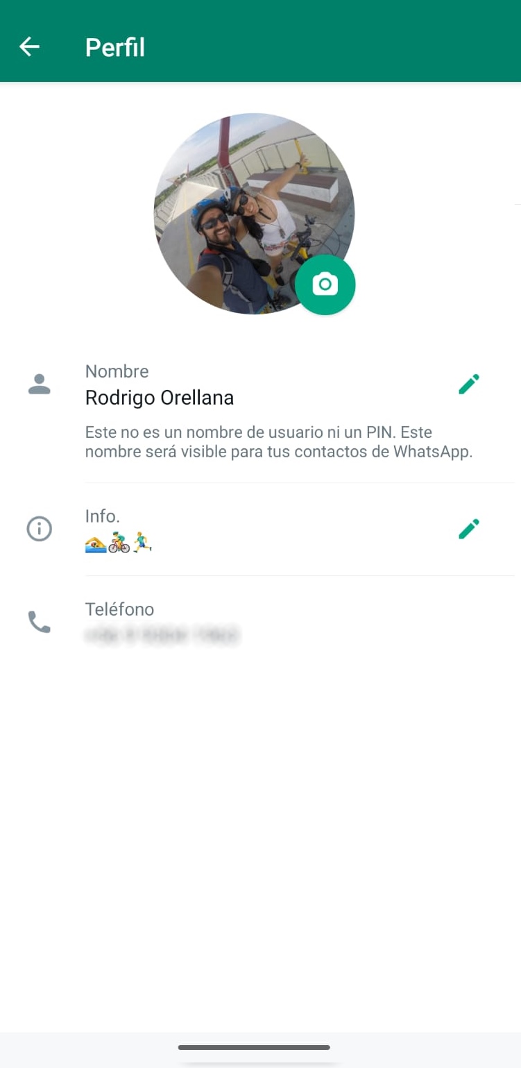 Perfil de WhatsApp