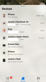 Cómo encontrar un dispositivo con la aplicación Find My 1