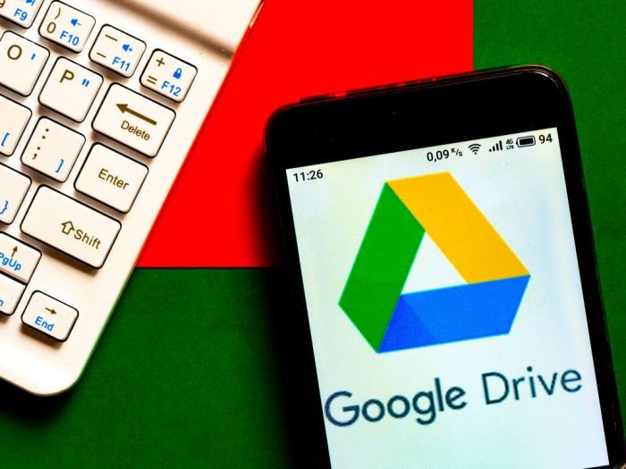 google drive podria bloquear acceso archivos ilegales in this photo illustration a logo seen