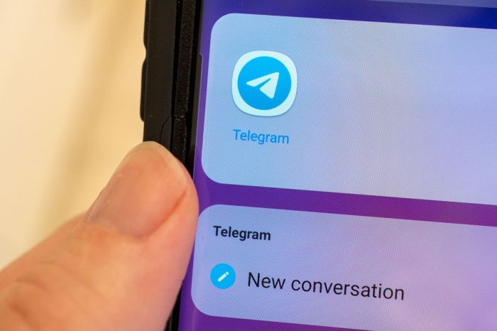 Una imagen de la app de mensajería Telegram
