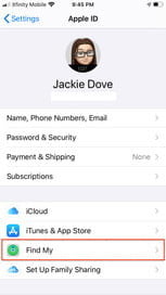 Cómo usar la aplicación Find My en la configuración del iPhone 2