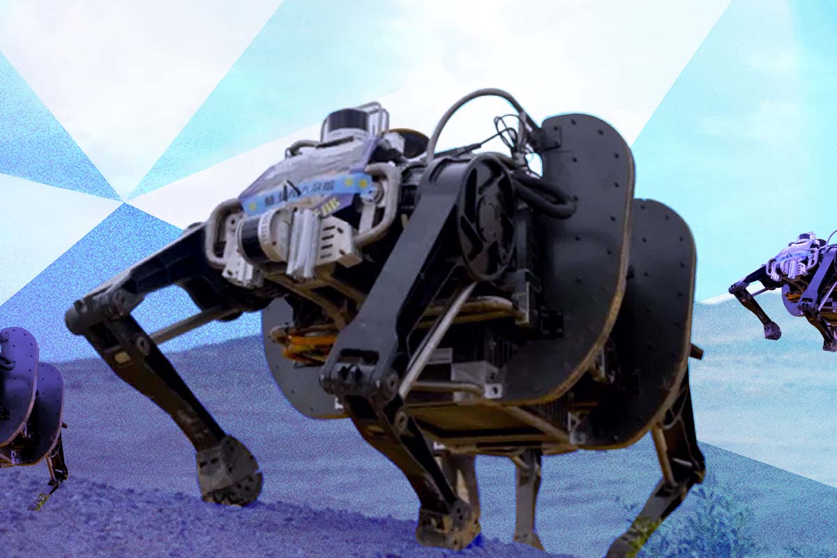 Robot biónico cuadrúpedo eléctrico creado por China.