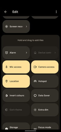 Controlar el acceso al micrófono y la cámara en Android 12.