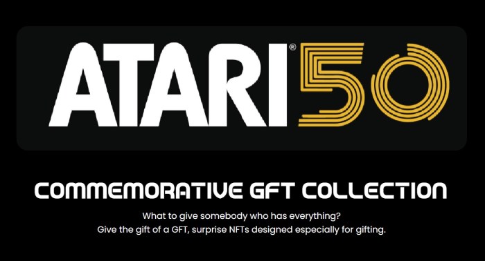 Atari conmemorará su quincuagésimo aniversario con una venta de NFTs aleatorios.