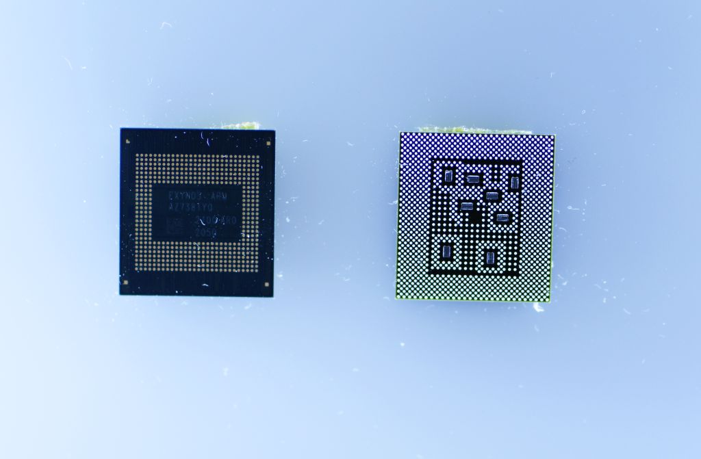 Un chip semiconductor de Samsung