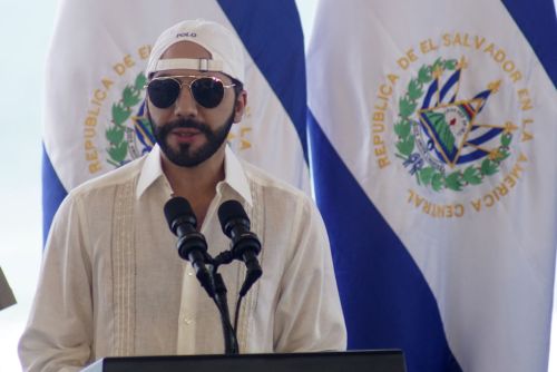 La imagen muestra al presidente de El Salvador Nayib Bukele.