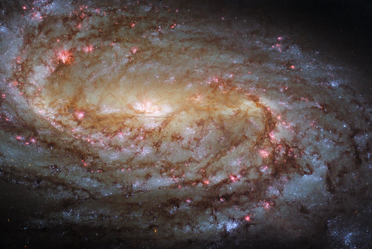 Galaxia NGC 2903 capturada por el telescopio Hubble