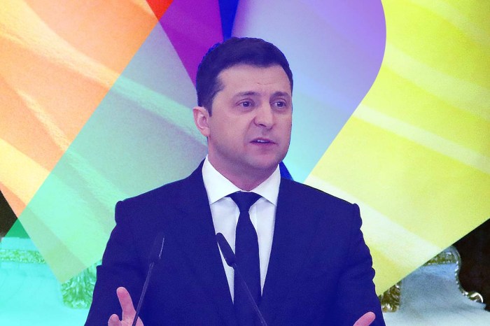 Volodímir Zelenski, el presidente de Ucrania.