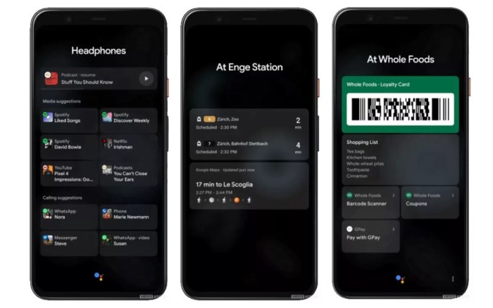 Google trabajó en un sistema de información para Android 11 que mostraba tarjetas informativas en una pantalla bloqueada.
