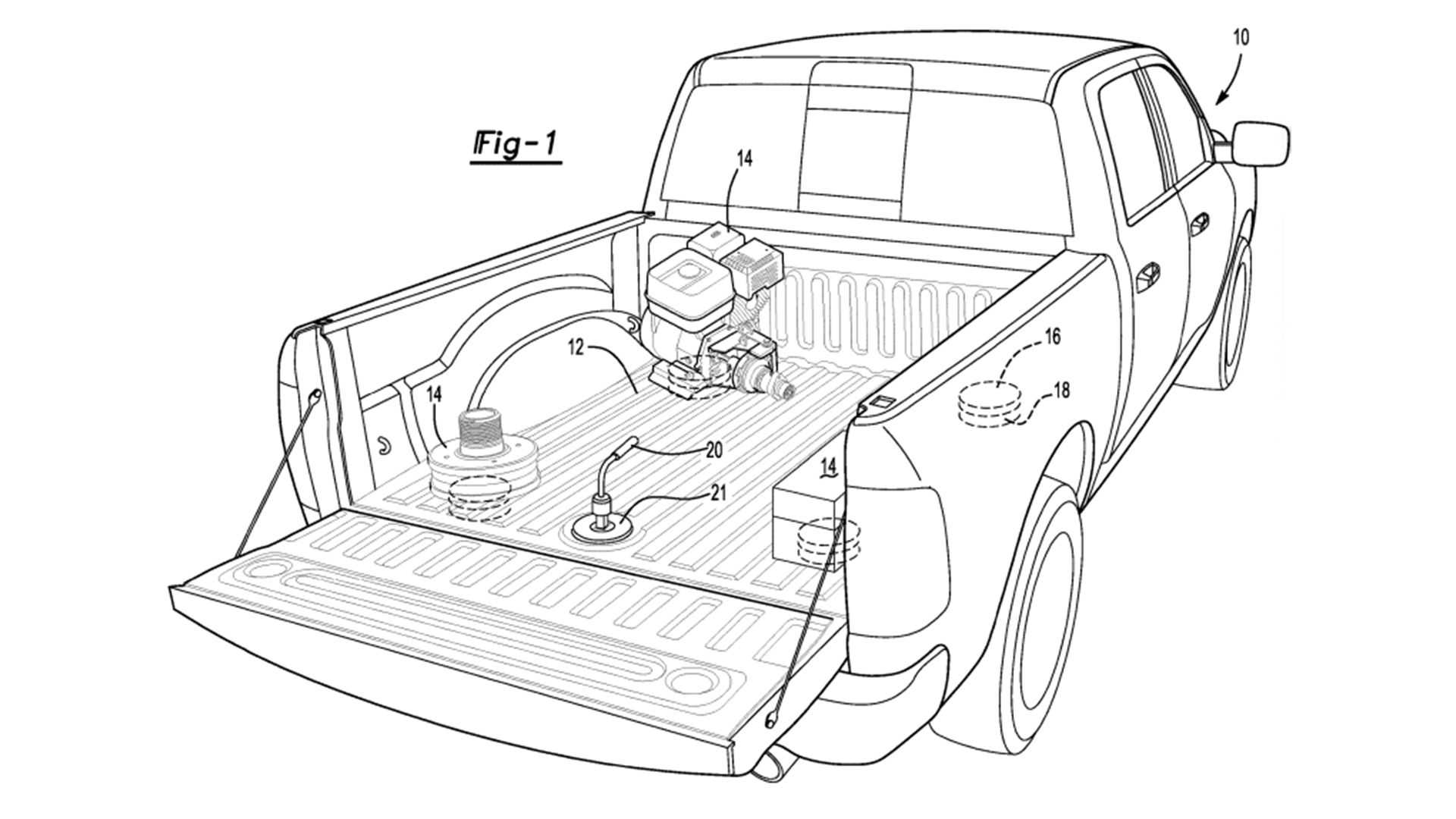 amarres invisibles pickups ford magnetic truck bed patent