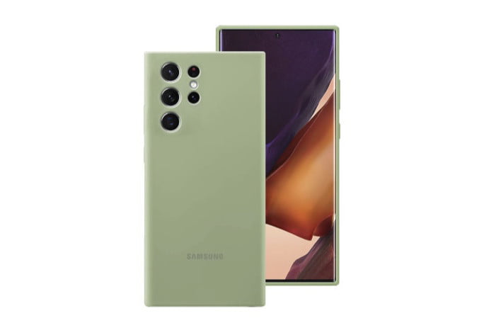 Samsung Silicone Case Funda Silicona Verde para Galaxy S23 Ultra