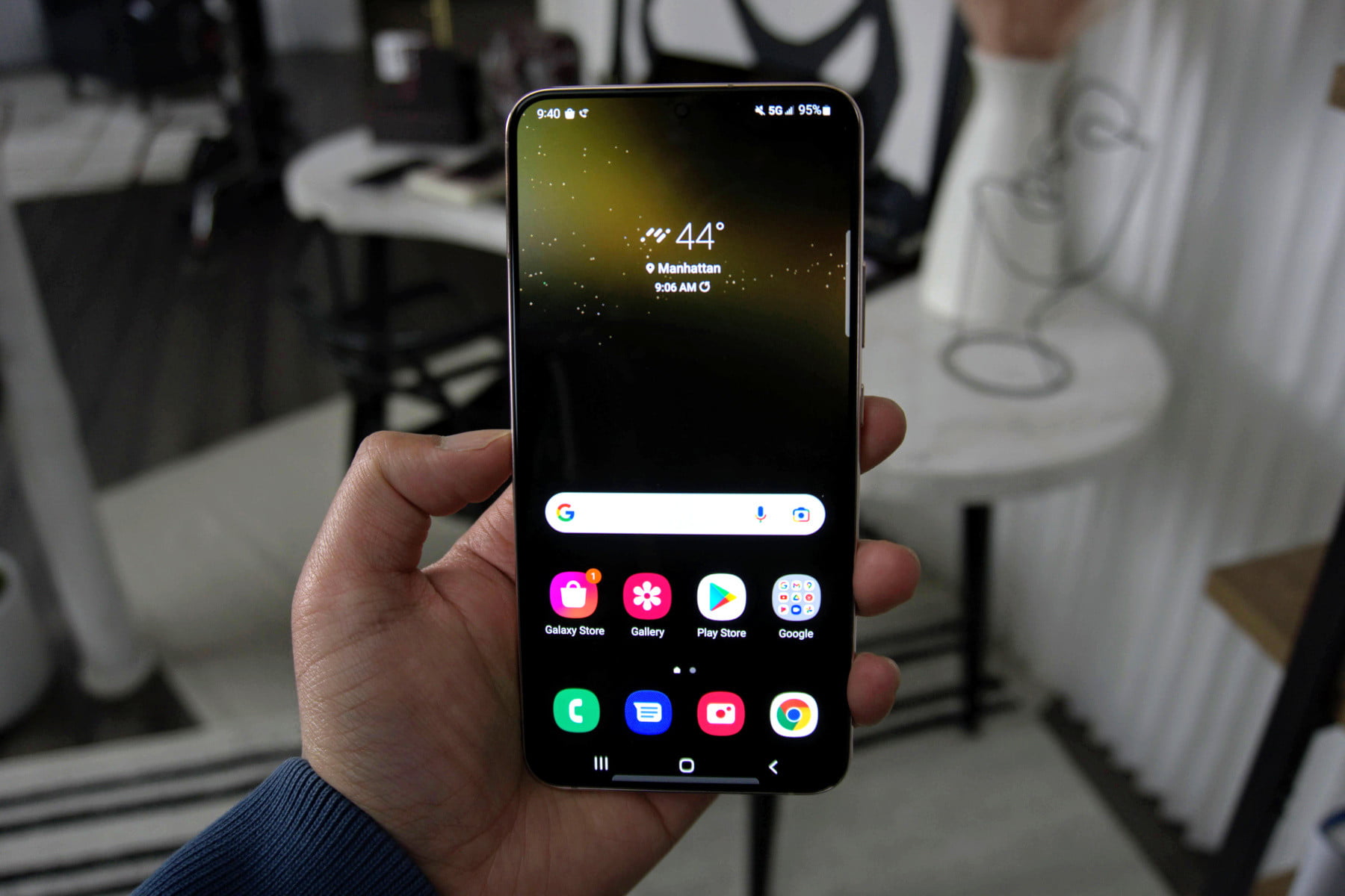 Vista frontal del S22 Plus