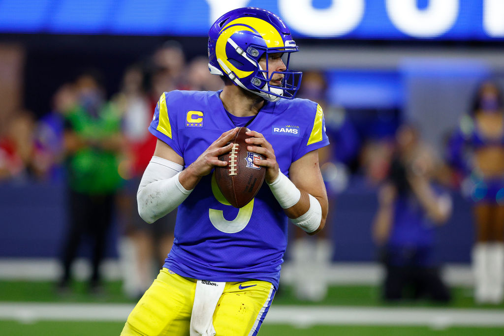 La imagen muestra al equipo Los Angeles Rams de la NFL.