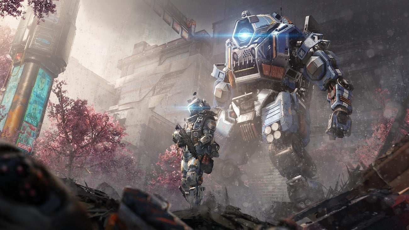 Ilustraciones de Titanfall 2 con mecanismo.