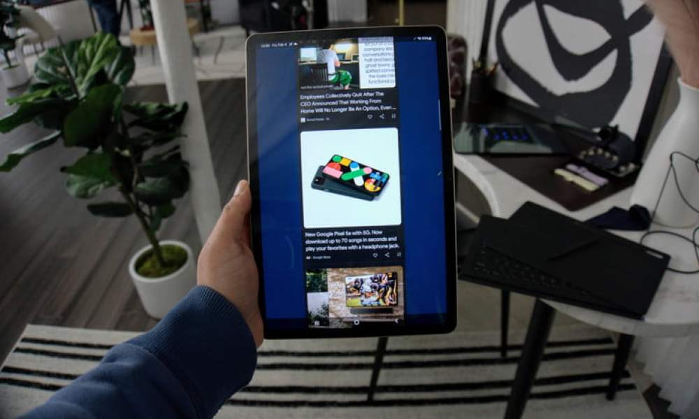 El desplazamiento vertical es posible en la Samsung Galaxy Tab S8.