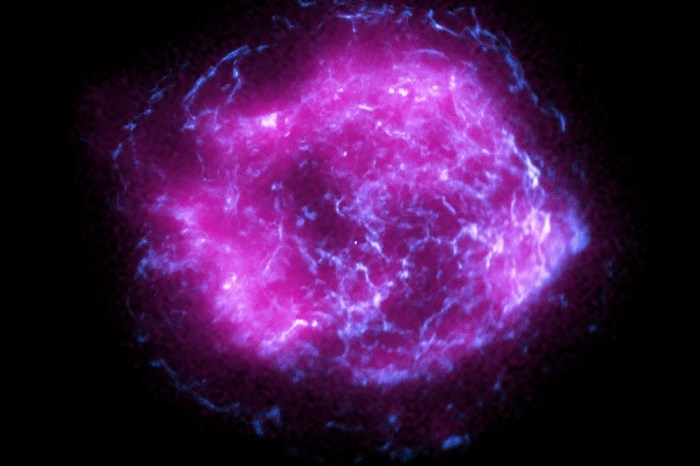 El remanente de supernova Cassiopeia A.